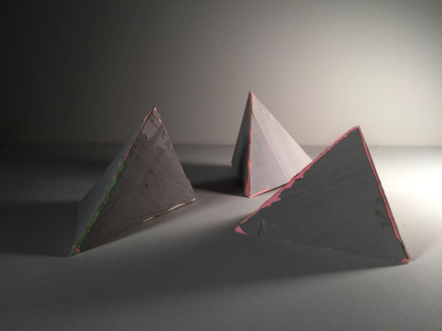 SHED sculpture tetrahedrons