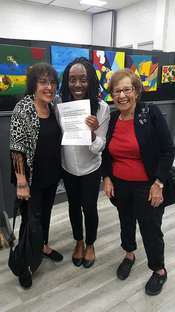 Shenna Vaughn and her students