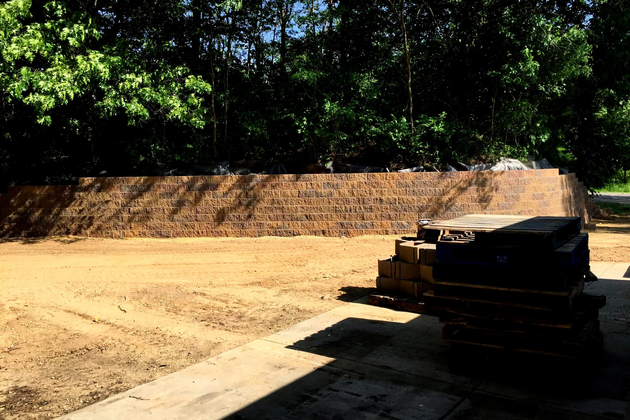 6x110 Foot Retaining Wall