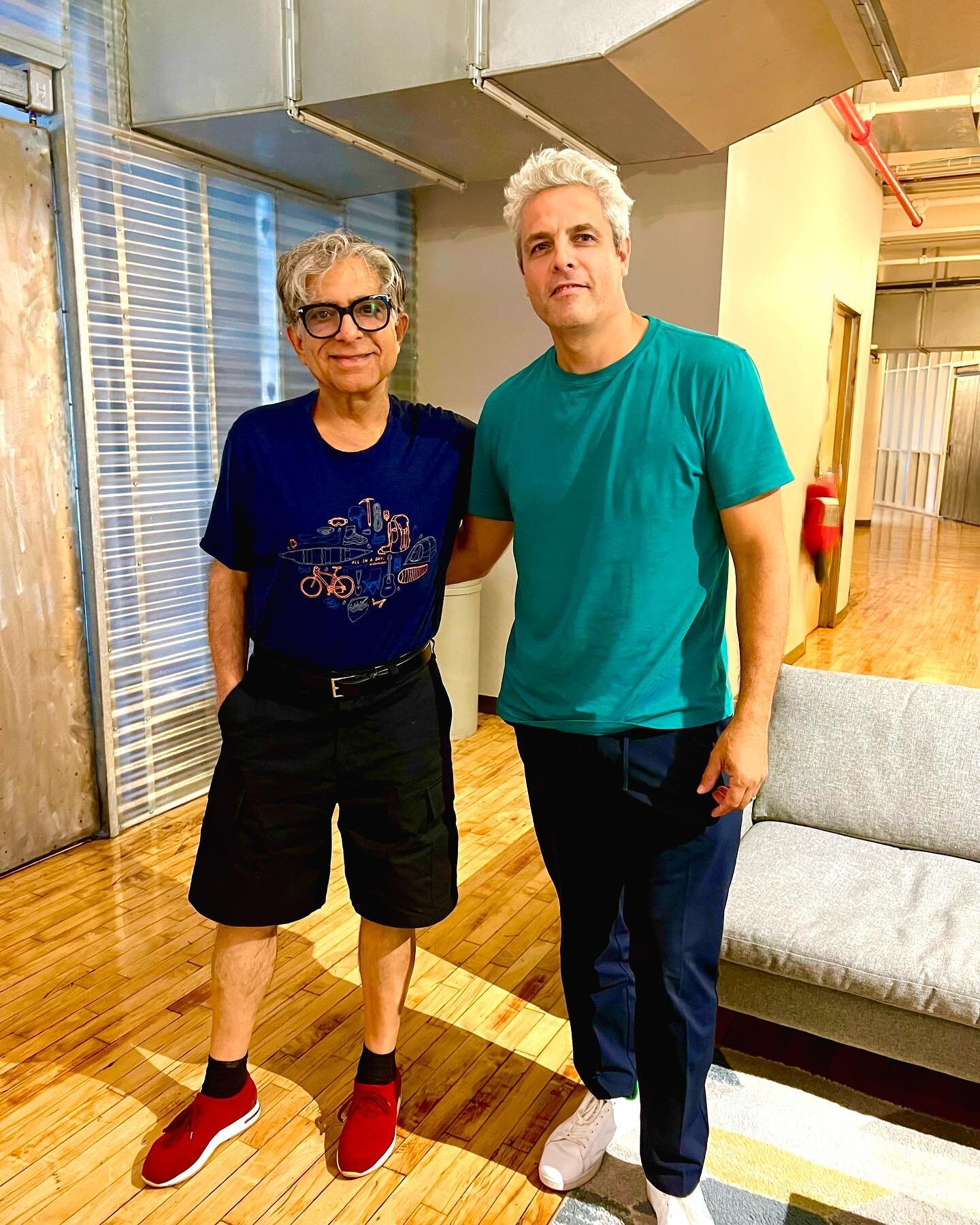 In studio with Deepak, new content coming soon 💫🙏 #consciousness #chopra