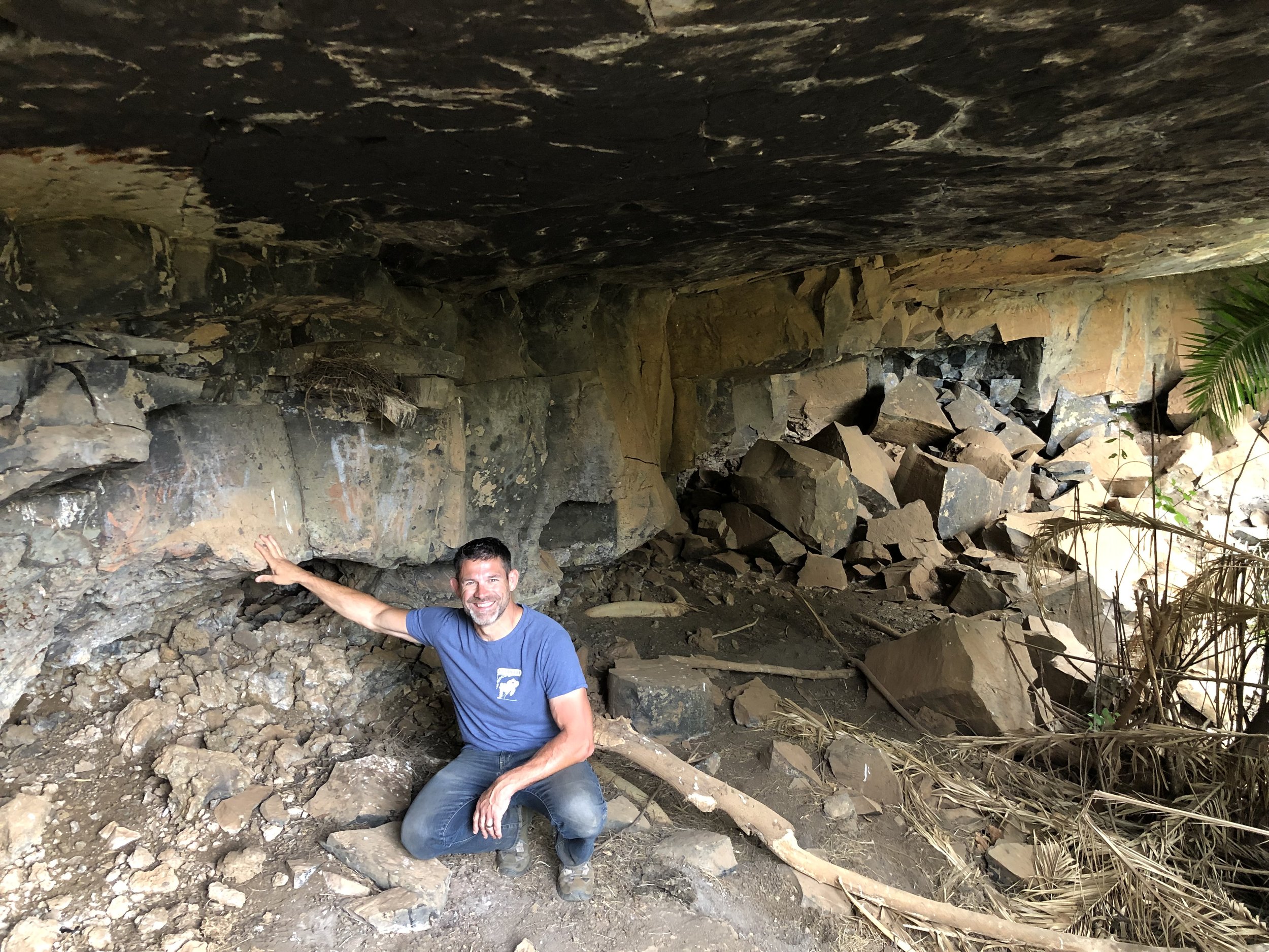 Checking out cave art too