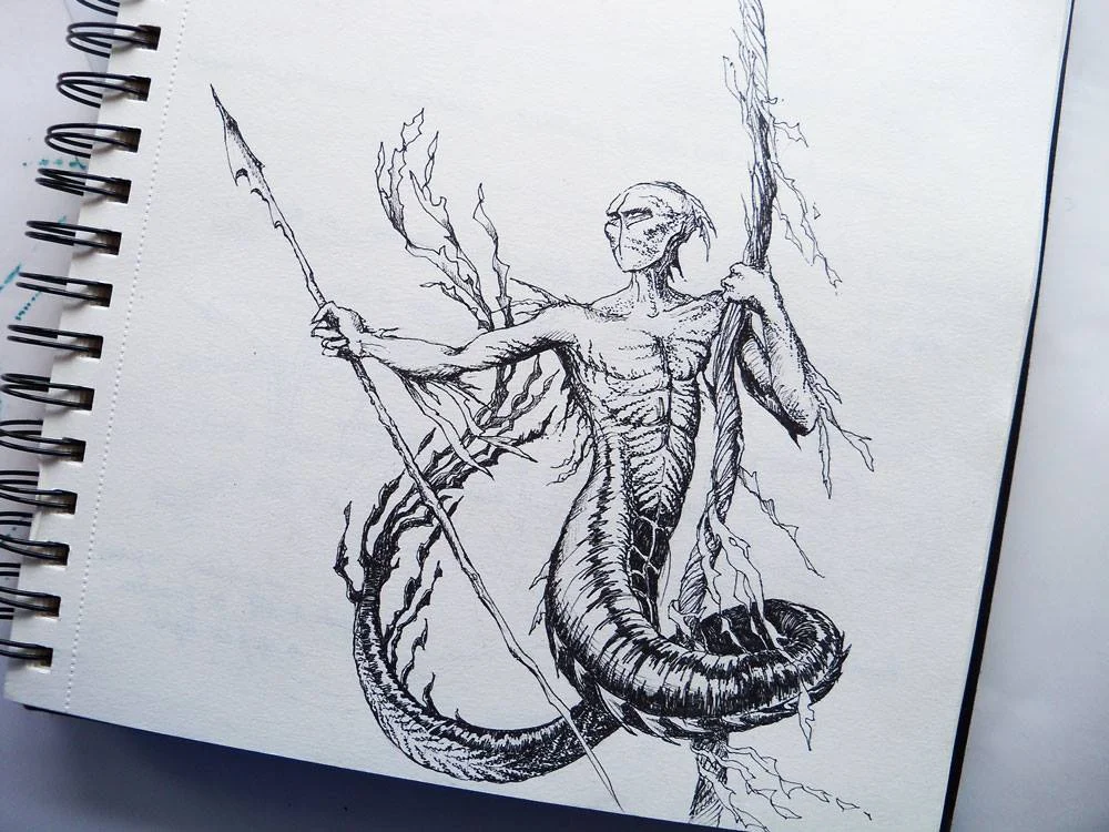 Project for Merfolk painting
