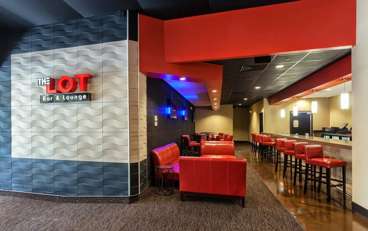 THE LOT BAR & LOUNGE — ACOUSTIC CINEMAS WORLDWIDE TURNKEY INTERIOR