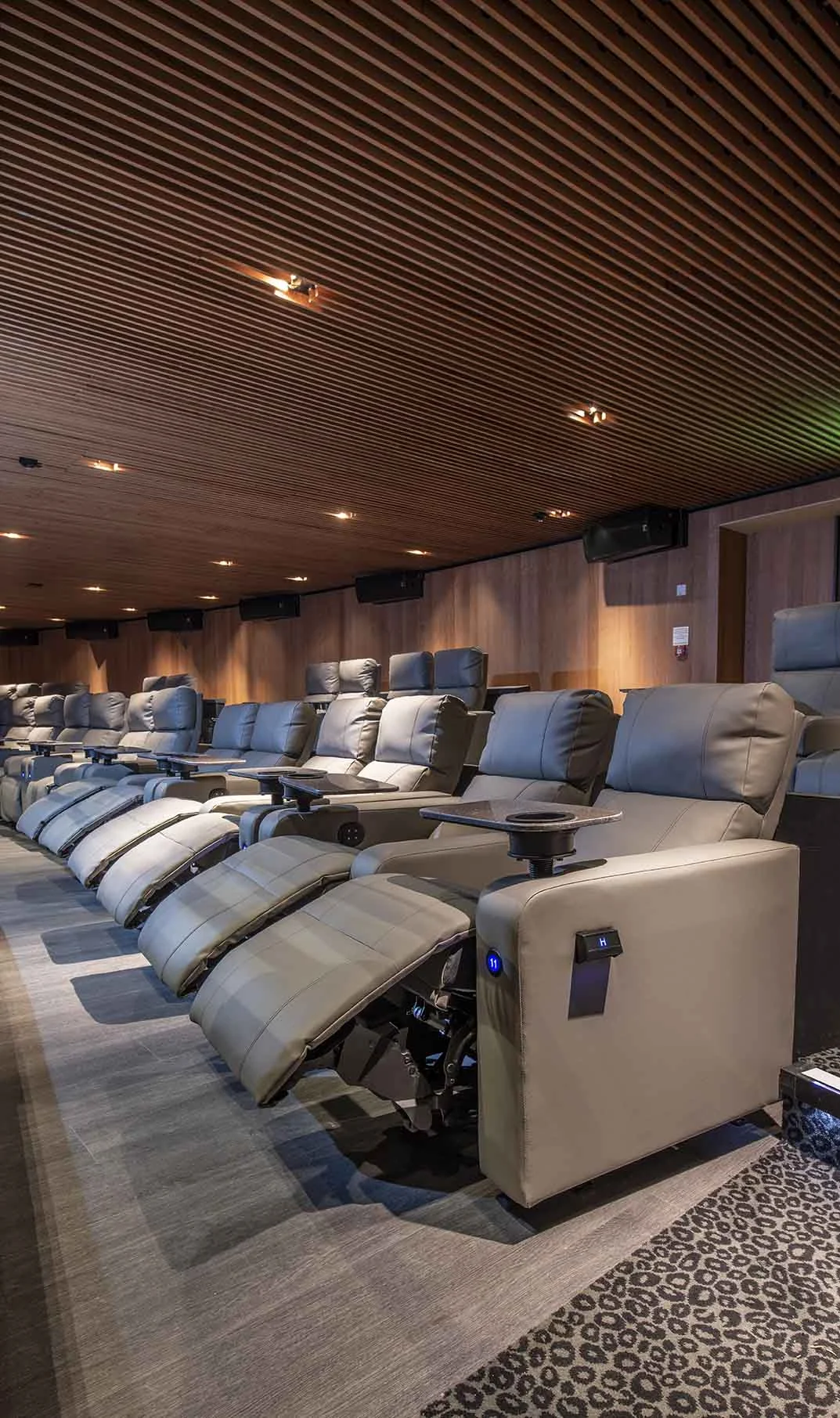 Products: Grill - Ceiling Application - Veneer: Cherry Topline TLS - Wall Application - Veneer: Cherry Seating Installation