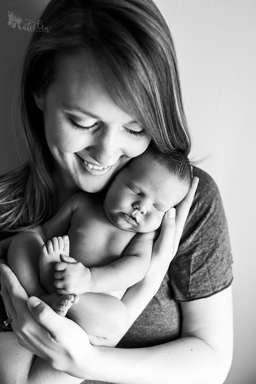 newborn with mom