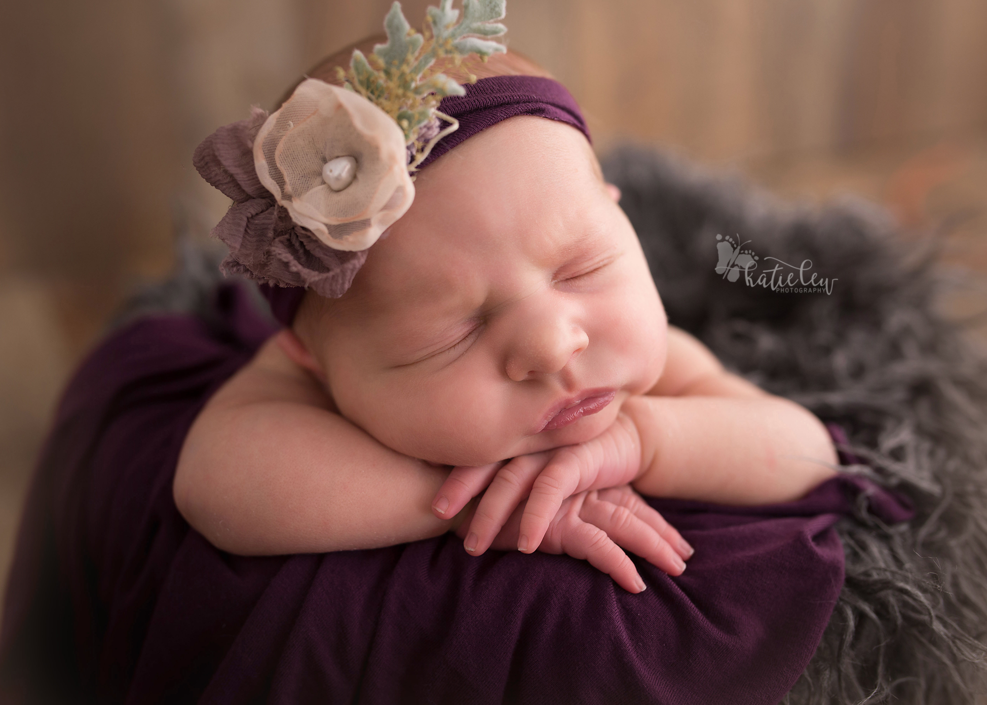 Little girl with a flower headband from tulsa, Oklahoma.