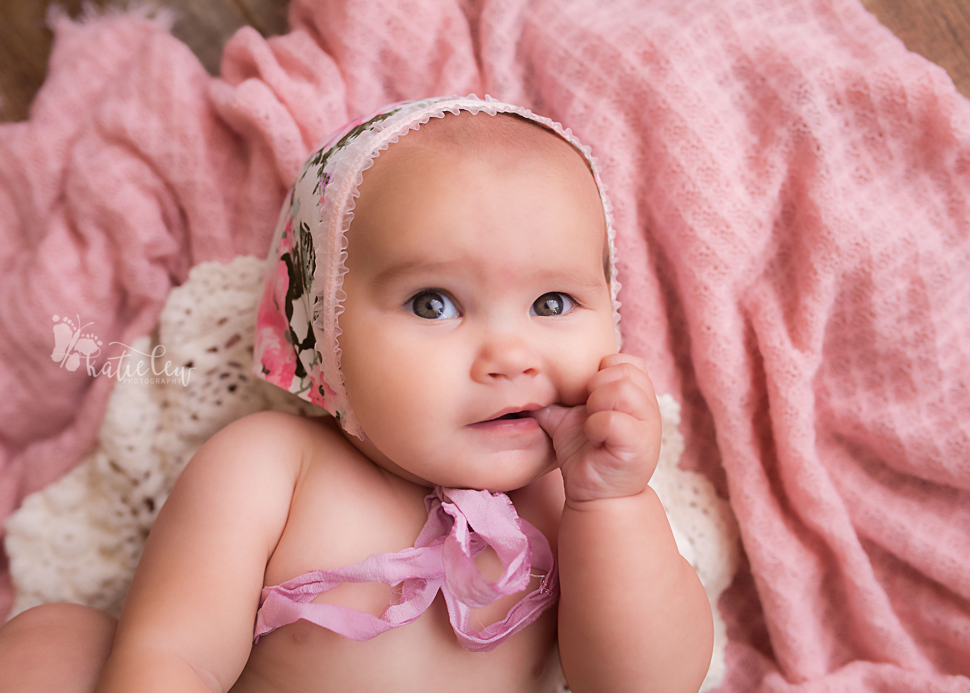 KatieLew Photography Miss Camryn 6 months old stillwater oklahoma