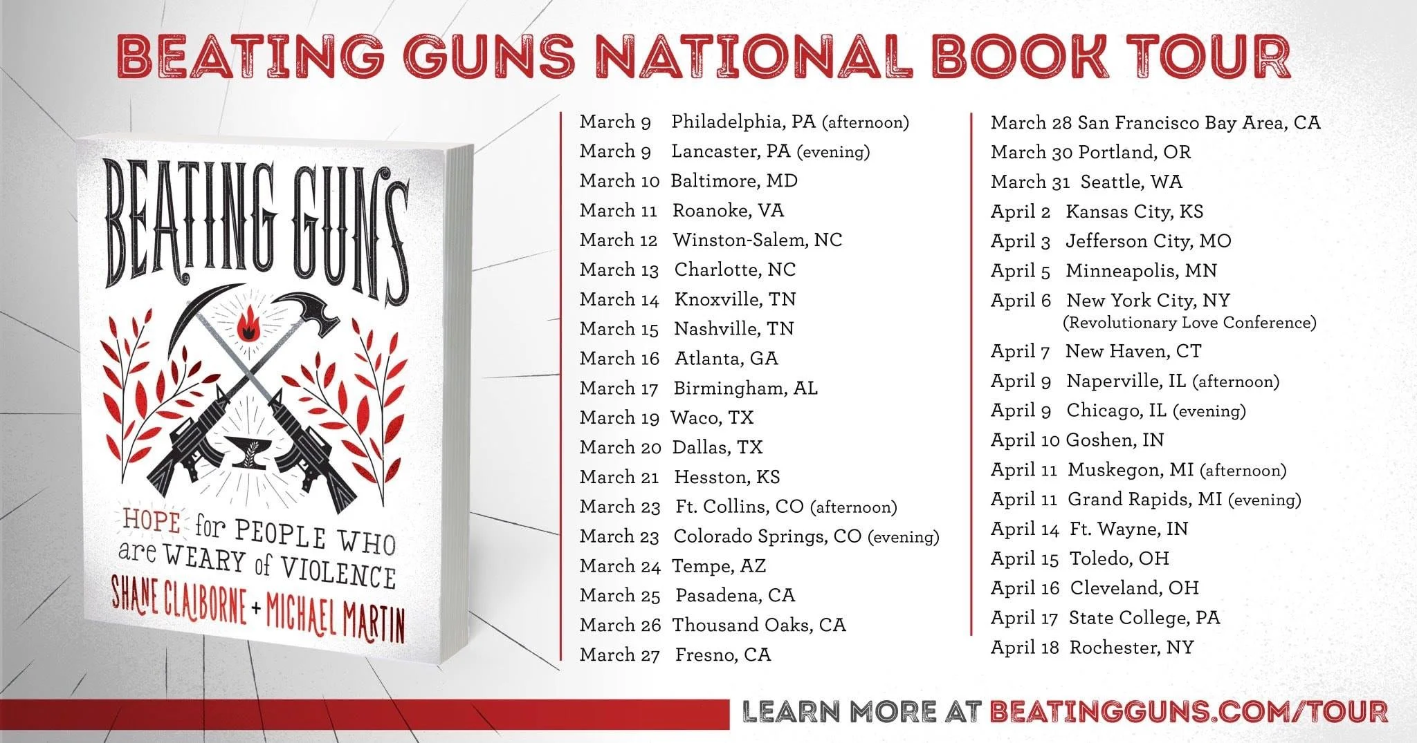 Beating Guns Tour with Shane Claiborne and Mike Martin