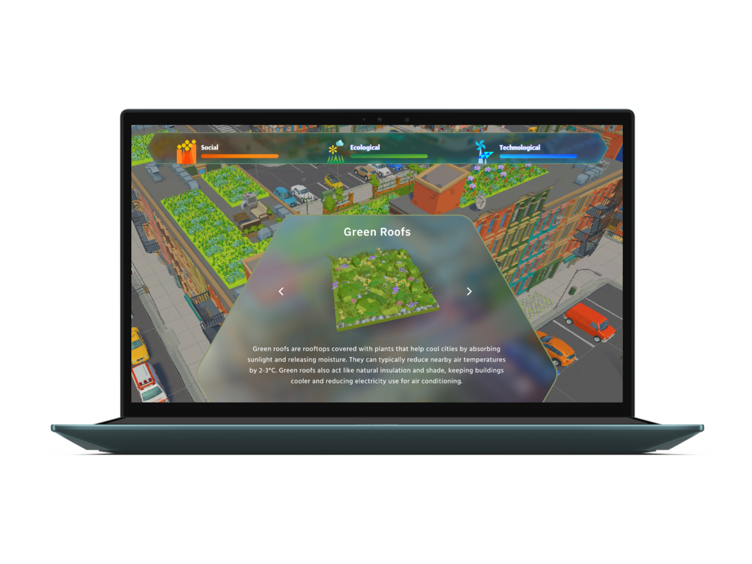 GoGreenNext: A Digital Serious Game for Exploring Nature-Based Urban Resilience