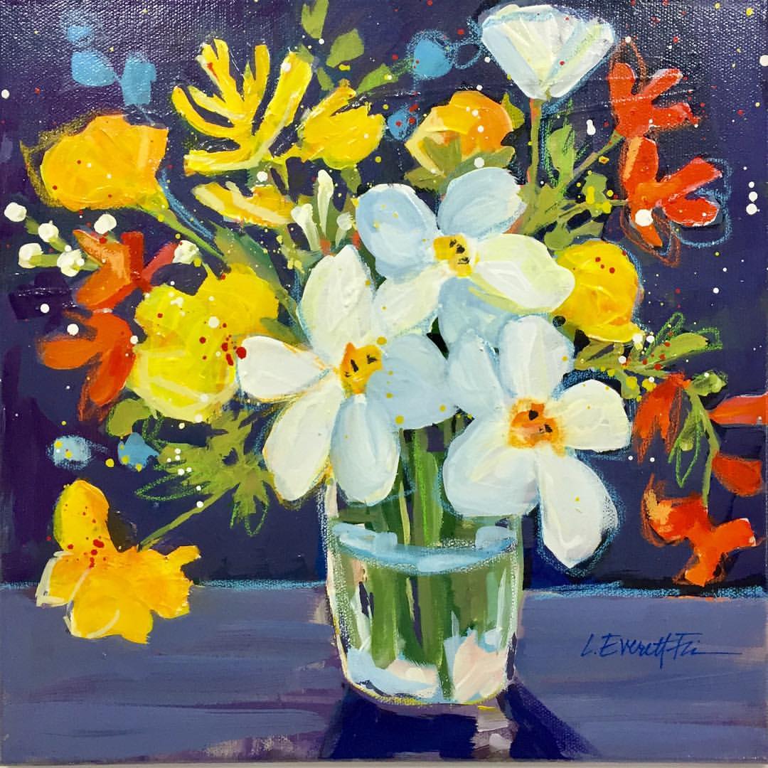 #14 Hot and Cold Bouquet 12x12 SOLD