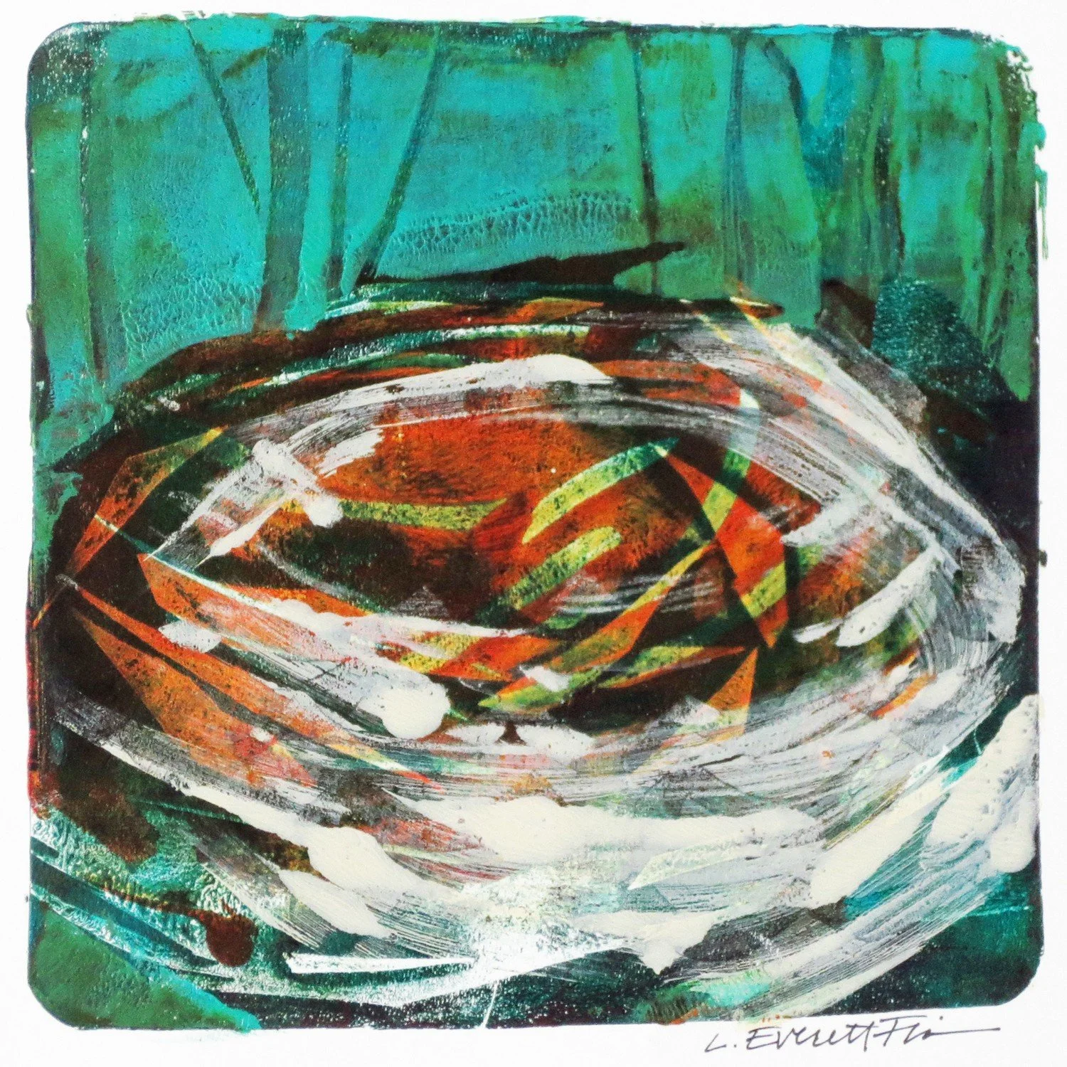 Gelli Plate Monoprint Printmaking