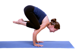 Crow pose. Because crows look like this.