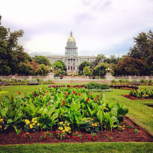 Denver is the basis for the Capitol in "The Hunger Games." And here is the capital (at least I think that's what this is?).