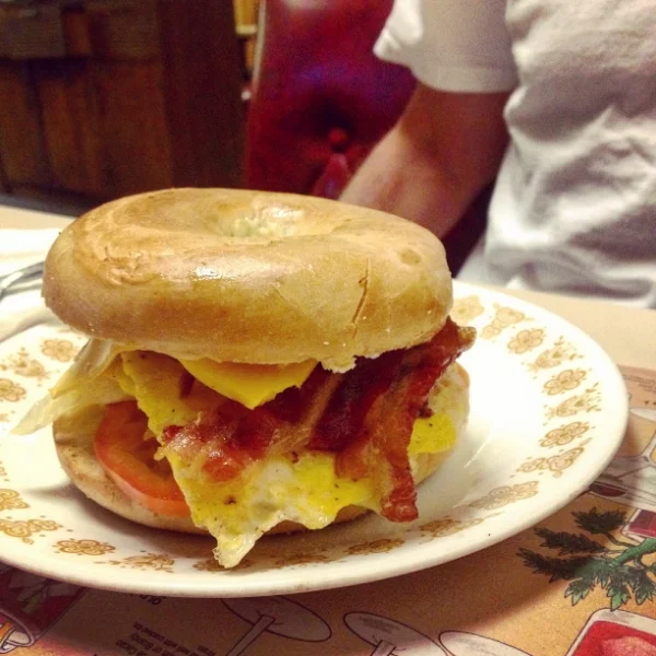 The bagel seen by "all my followers."