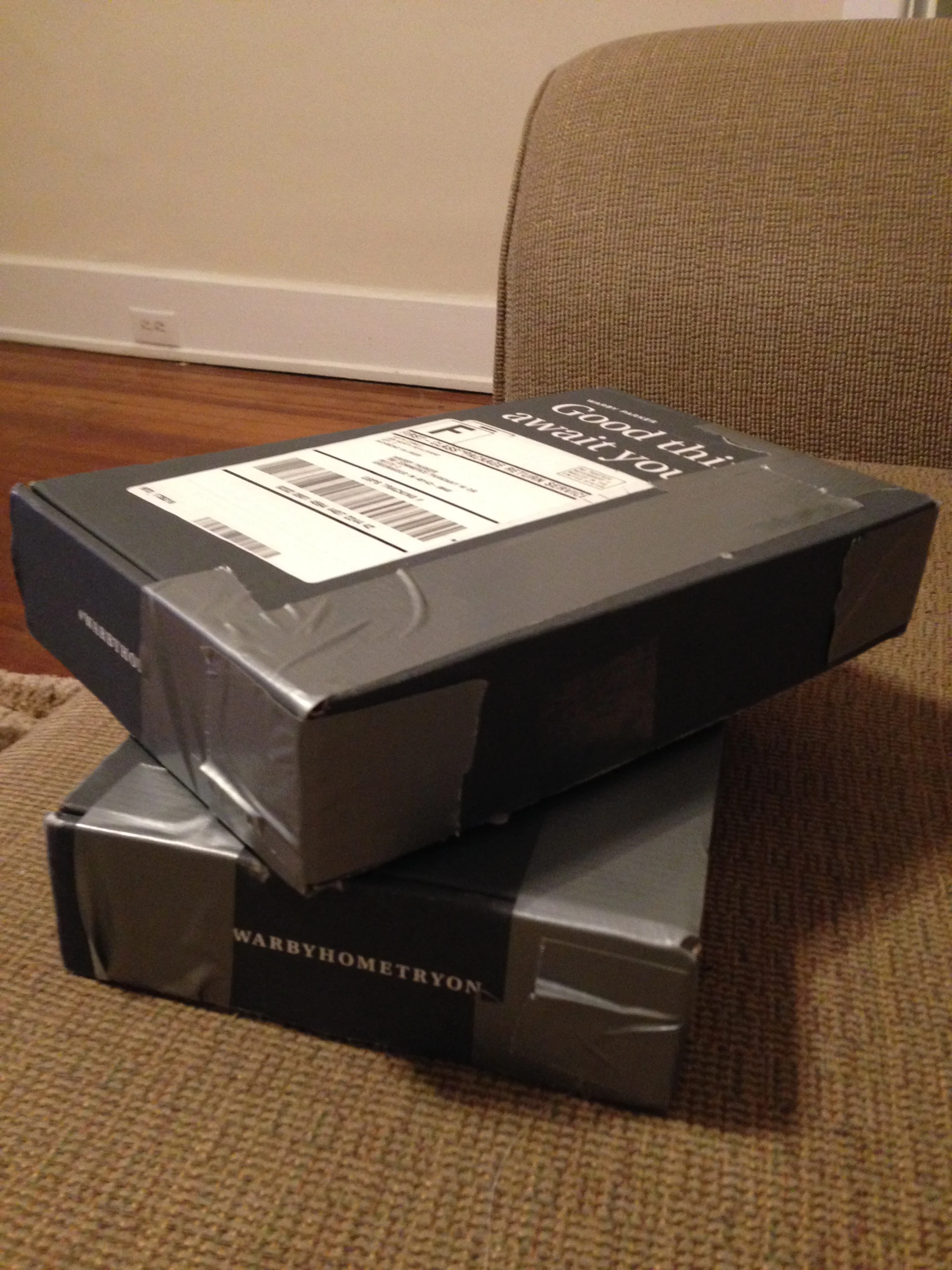 And then we shipped them back.