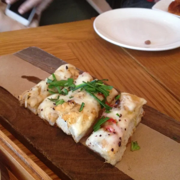 Coca de recapte aka goat cheese bread.