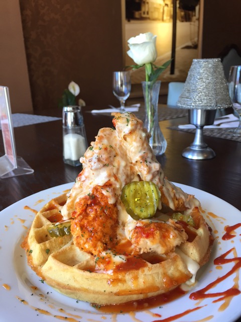 The Speakeasy Grill's " ' Slap Yo Mama Good’ Famous Yardbird & Waffle" (voted #7 in the nation by Food & Wine magazine)
