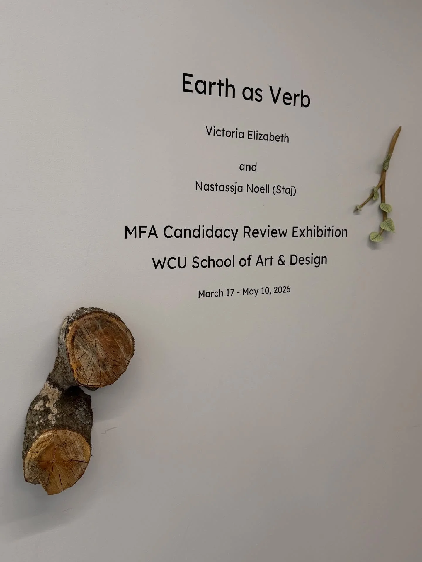 Please join us in honoring and congratulating our 2nd year MFA students, Victoria and Nastassja, in their successful candidacy review exhibition and talk. 
#wcu #mfa