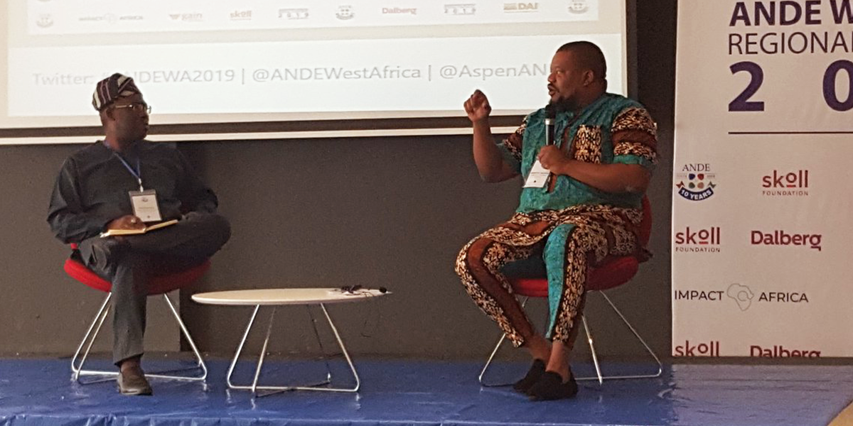 CEO Nnaemeka Ikegwuonu presented the Keynote Speech at the Aspen Network of Development Entrepreneurs (ANDE) West African Regional Conference held in Lagos, Nigeria.ANDE is a global network of organizations that propel entrepreneurship in emerging m…