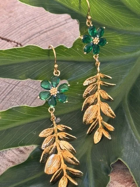 Wylie Earrings-Green