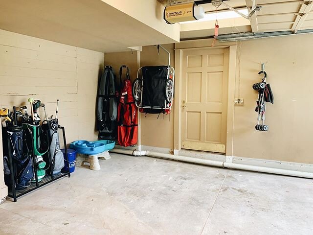 Spring may bring lots of rain, but the temperature makes it the perfect time of year to organize garages ✨