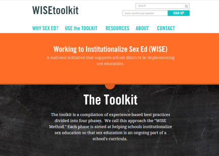 Working to Institutionalize Sex Ed (WISE) Toolkit