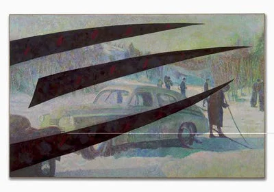ILYA'S PAINTING ``A SKI OUTING.`` (COURTESY OF ILYA & EMILIA KABAKOV)