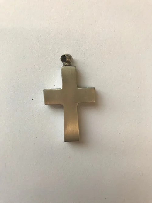 Style #112PT Pewter large cross $80.00