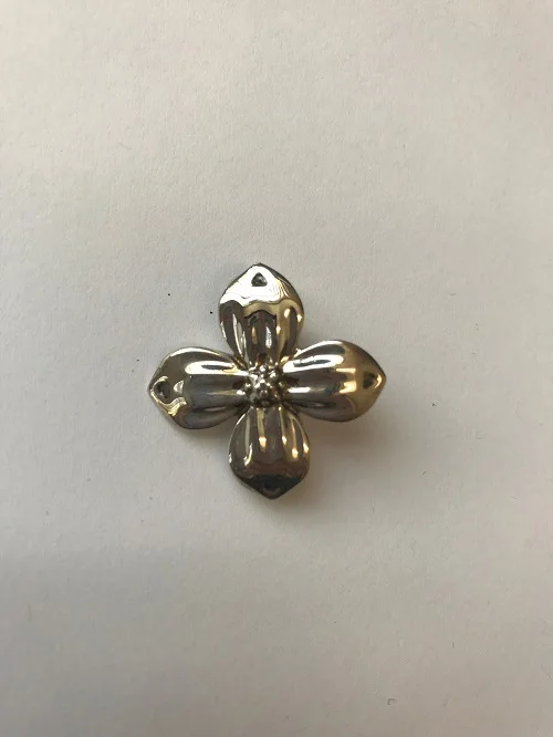 Style #196SS Sterling silver dogwood blossom $135.00