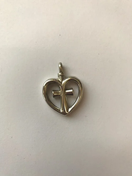 Style #198SS Sterling silver love cross $125.00