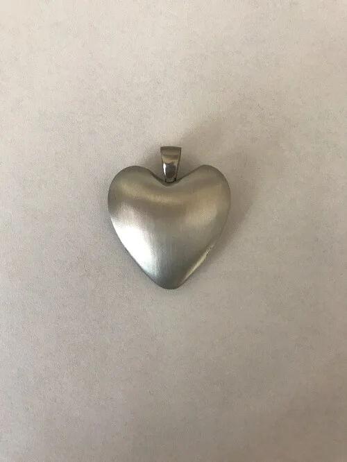 Style #111WB White Bronze Heart $80.00