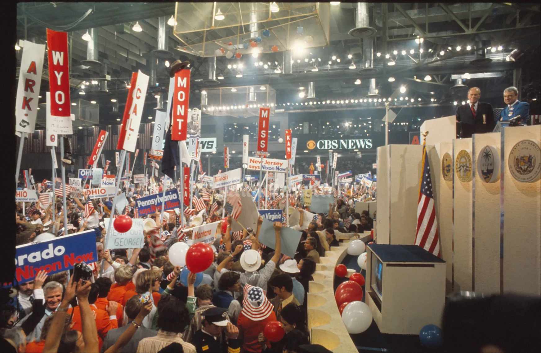 A view of the delegates on the convention floor. From the Miami Herald Collection, HistoryMiami Museum.