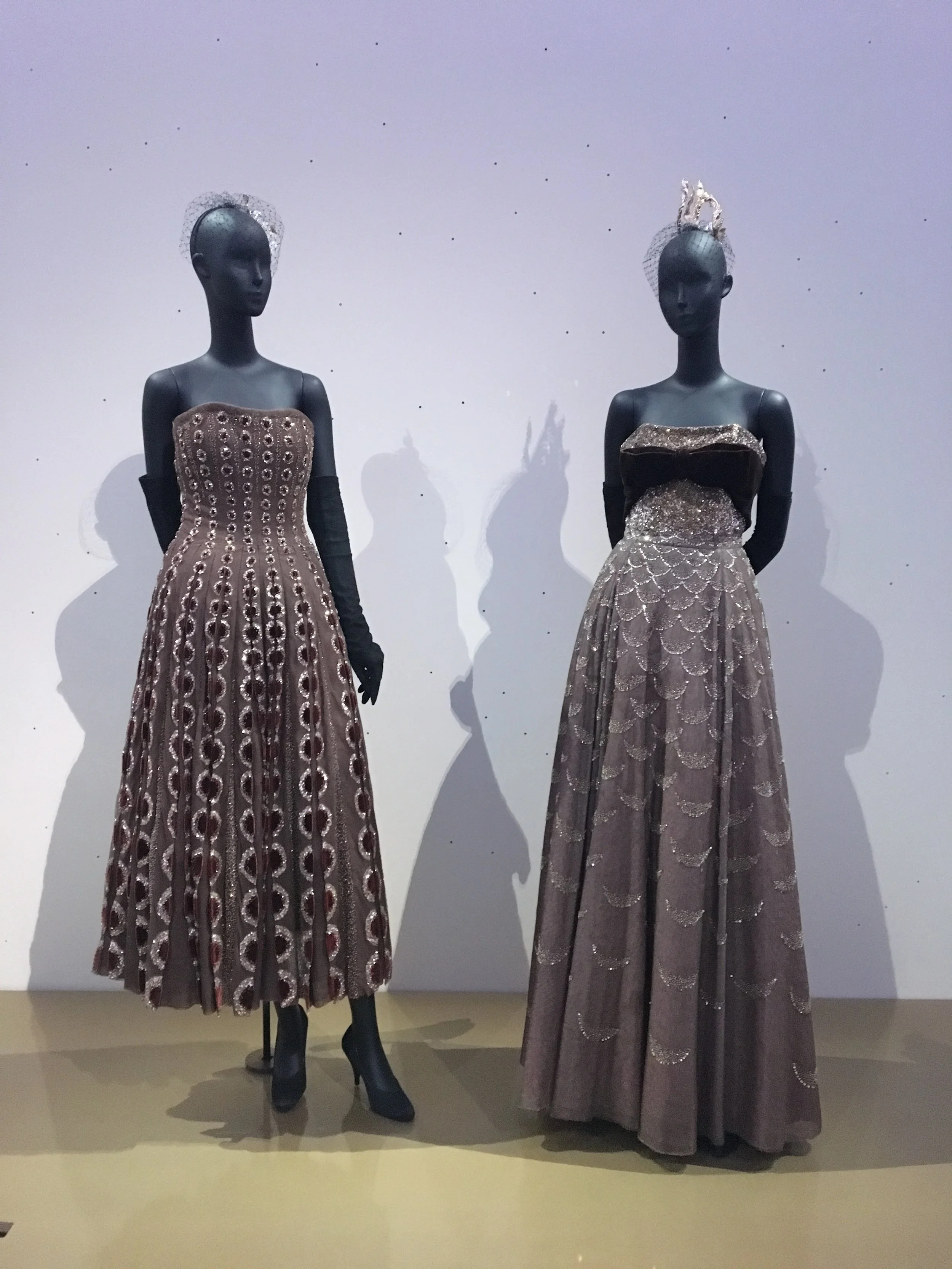'Esther' (A/W 1952) and 'Mexique' (A/W 1951) by Christian Dior