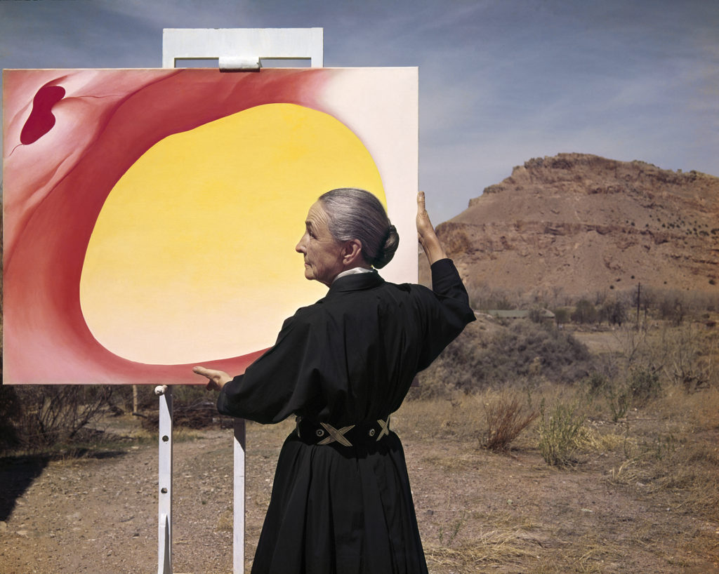 Georgia O'Keeffe in Taos Pueblo, New Mexico, for Look Magazine, 1960