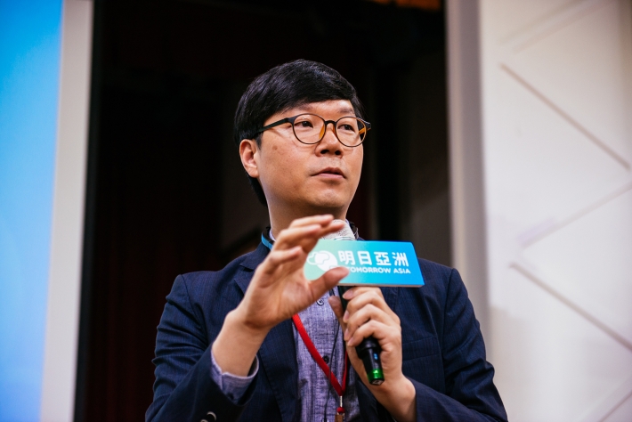 韓國 MYSC 的社會企業育成專家 Jeongtae Kim。來源:社企流