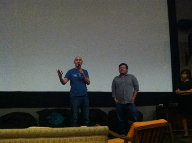 Chihiro &amp; Director Jim Choi doing Q&amp;A at New Parkway screening