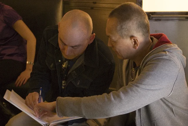 On the set of THE PRINCESS OF NEBRASKA with Director Wayne Wang