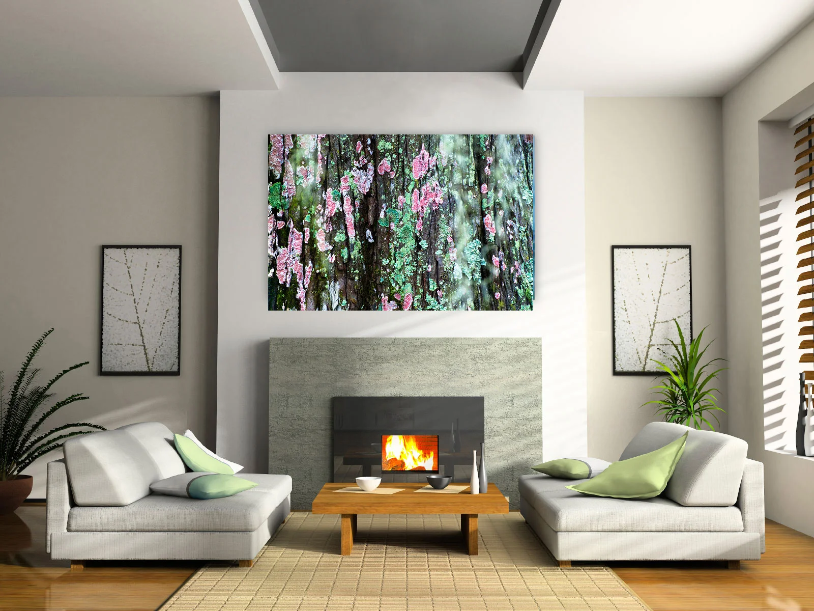 Fuschia Lichen , 2009, from the Acadian Wetlands series