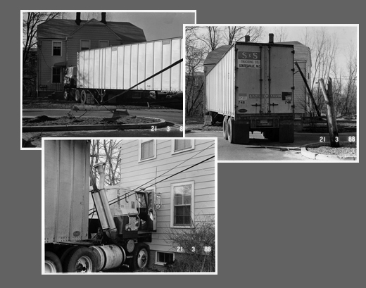 Police photos of the accident scene