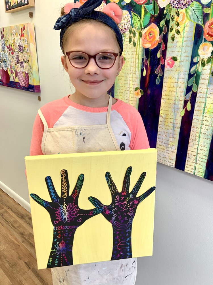 Henna Hands! Scratch Art on Canvas, DIY At Home Kit — Vicki McArdle