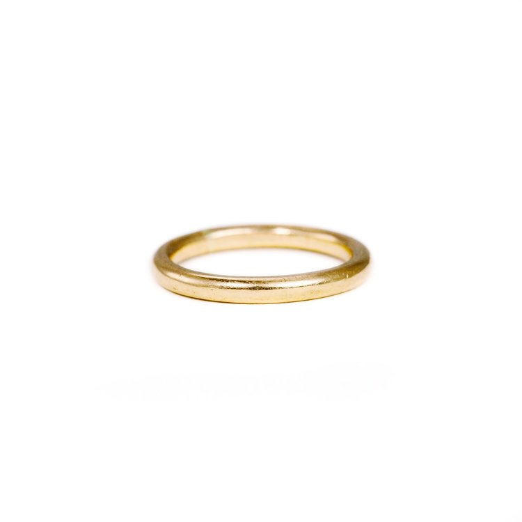 Micro Round Ring- Champagne Diamond – Meadowlark Jewellery