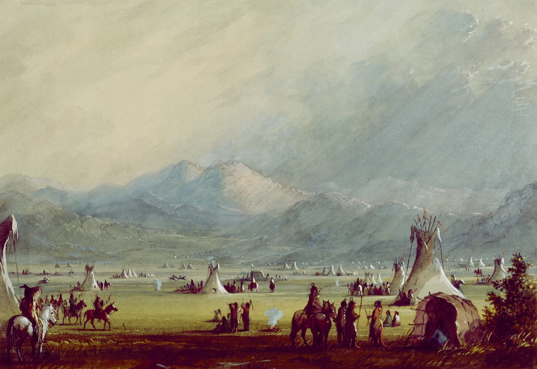 Large Encampment NR The Cut Rocks