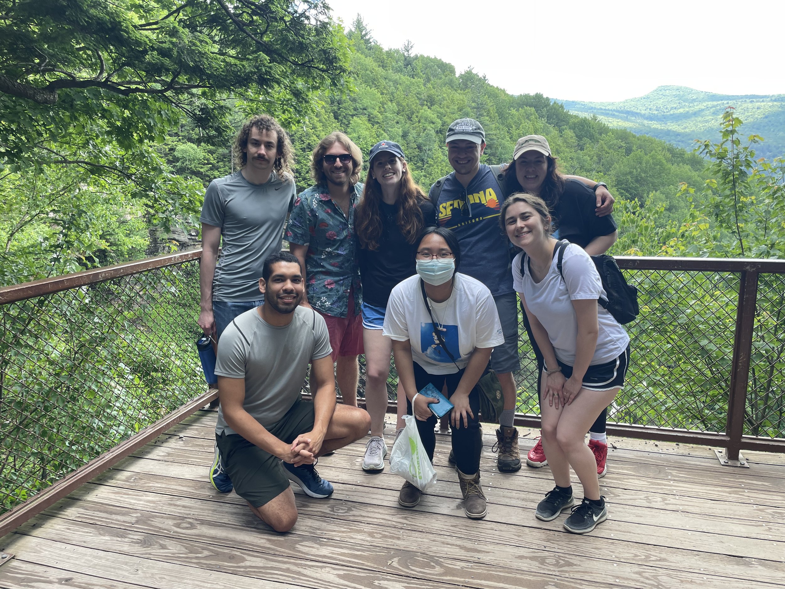 Lab retreat 2022 waterfall hike