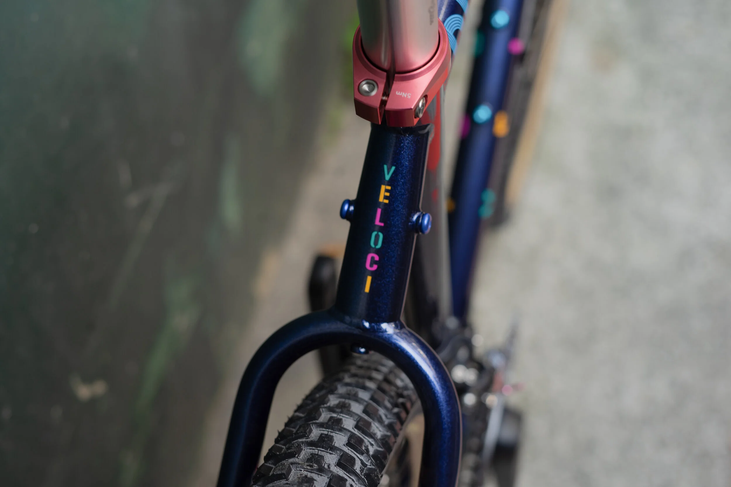 veloci disko 80's steel gravel allroad frame bike blue.jpg