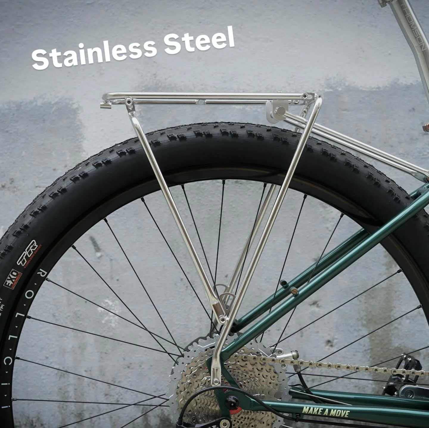 Rack Wednesday Night back in stock. If you&rsquo;re into steel bikes, you know that irresistible chrome shine. Made with high-quality 304 stainless steel tubing from Taiwan, this rear rack is strong, lightweight, and built for bike touring, commuting