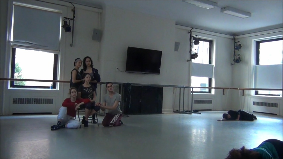 X (a self-portrait) (2013) Click image for video. Choreography by Sarah Esser in collaboration with the dancers Danced by Adrianna Aguilar, Rebecca Bass, Julia Discenza, Julia Eisen, Sarah Esser, Nico Gonzales, Cat Haber, Nicholas Jon, Sarah Silverblatt-Buser, Zoe Tippl, Sade Udoh-Warren, Ivy Vega, & Hye-Jin Yun Music by Ray Lamontagne, James Blake, Wild Child, Mumford & Sons Self-portraits in three dimensions. How would I paint my own portrait?
