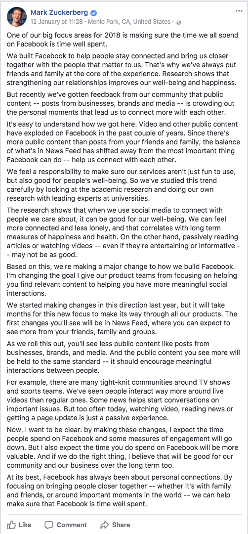 MarkZuckerberg2018accouncement