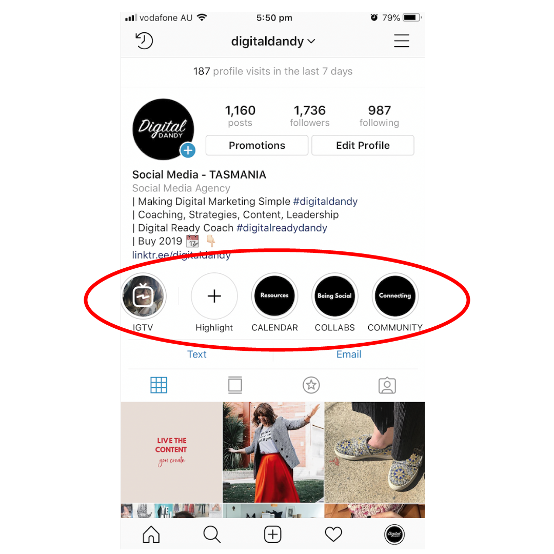 Create and Set Instagram Highlight Cover Photos