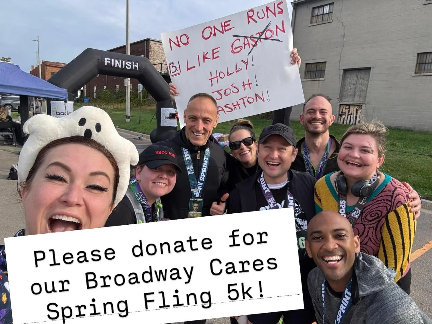 I&rsquo;m running in our tour&rsquo;s BC/EFA Spring Fling 5k and we need your donations! Can you help me reach my $250 goal? Donation link in bio 🙏 

Broadway Cares/Equity Fights AIDS is a charity that donates money to a lot of other charities, and 