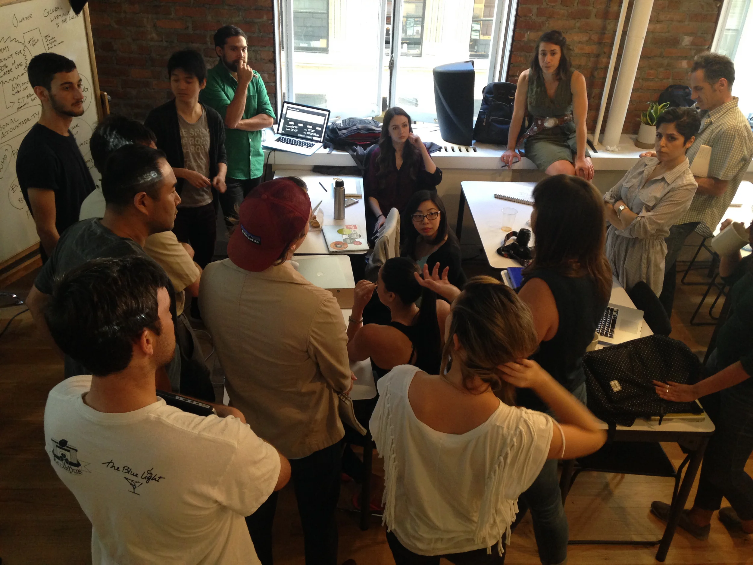 Content and Story teams convene at the start of Day Two. There’s a lot unknown when the teams first realize the scope of the project.